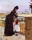 Berthe Morisot On the Balcony painting